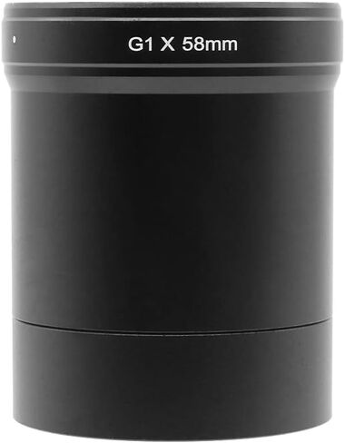 أنبوب محول عدسة 58 مم، أنبوب محول مرشح الحلقة لكاميرا Canon Powershot G1X باللون الأسود in Kuwait