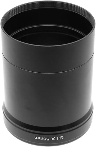 أنبوب محول عدسة 58 مم، أنبوب محول مرشح الحلقة لكاميرا Canon Powershot G1X باللون الأسود in Kuwait