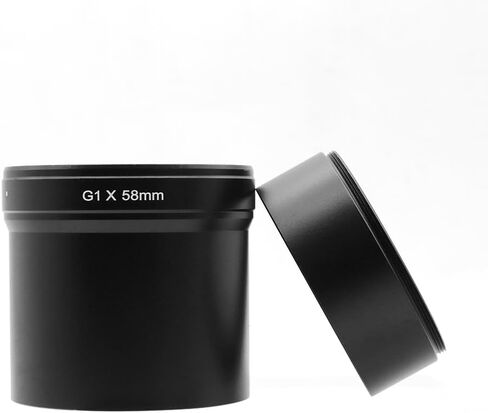 أنبوب محول عدسة 58 مم، أنبوب محول مرشح الحلقة لكاميرا Canon Powershot G1X باللون الأسود in Kuwait