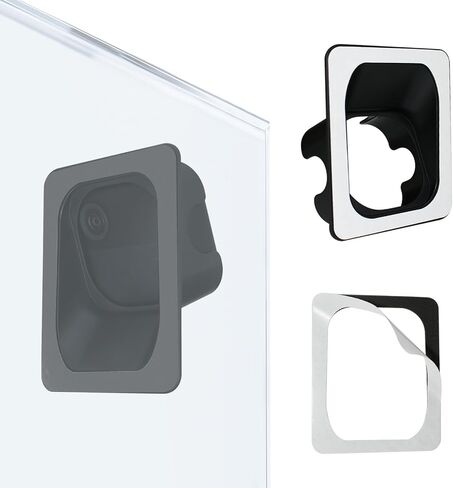No-Drill Window Mount Compatible with Blink Outdoor 4/2K+ Camera | Self-Adhesive Glass Holder with 20-Degree Adjustable Tilt, Anti-Theft Security Camera Bracket Fits Windows & Doors, Black in Saudi Arabia