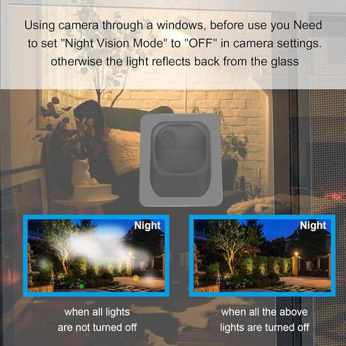 No-Drill Window Mount Compatible with Blink Outdoor 4/2K+ Camera | Self-Adhesive Glass Holder with 20-Degree Adjustable Tilt, Anti-Theft Security Camera Bracket Fits Windows & Doors, Black in Saudi Arabia