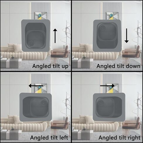 No-Drill Window Mount Compatible with Blink Outdoor 4/2K+ Camera | Self-Adhesive Glass Holder with 20-Degree Adjustable Tilt, Anti-Theft Security Camera Bracket Fits Windows & Doors, Black in Saudi Arabia