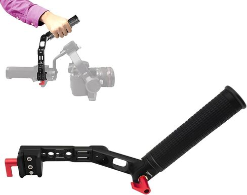 RS4 Handle RS3 Handgrip Adjustable Sling Handheld Extension Aluminum Alloy Grip Mount with NATO Clamp Compatible for DJI RS4/ RS4 PRO/Ronin RS3 Mini/RS3/RS3 Pro/RS 2/RSC2 Gimbal Stabilizer in Saudi Arabia