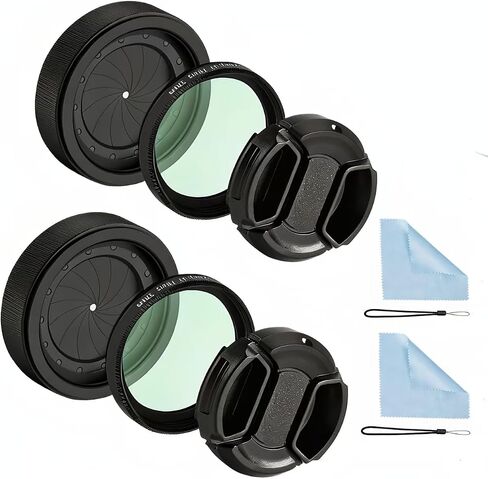 Adjustable Iris Aperture Diaphragm Filter Pack M30 to M37 Iris Aperture Diaphragm Adapter Optical Diaphragm 1.5-26mm Lens Module Adapter Ring PVS-14 PVS 14(Lanyard and Cleaning Cloth Set*2) in Saudi Arabia