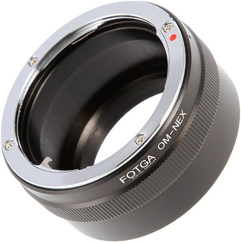 Adapter Ring for Olympus OM Mount Lens to Sony E-Mount Camera - Aluminum & Brass, Anodized Construction - Supports Infinity Focus & Metering - Manual Focus Only in Kuwait