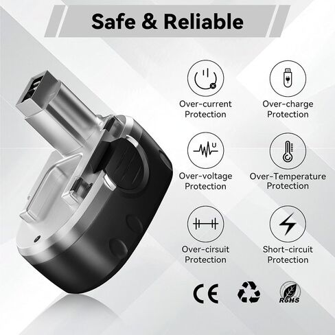 VANON 2Pack 4.8Ah Replacement for Worx 18V Battery WA3127 Ni-MH Battery | Compatible with WA3152 WG150 WG152 WG250 WG541 WG900 WG901 Cordless Power Tools in Saudi Arabia