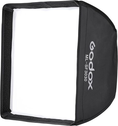 Godox Softbox for ML30 & ML30Bi LED Lights, 12x12 Rectangular Soft Light Modifier with Front Diffuser, Softens Shadows for Portrait, Product, and Video Lighting (MLSF3030) in Saudi Arabia