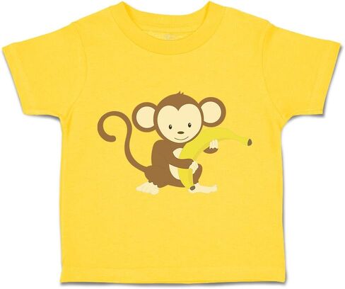Toddler T-Shirt Monkey Banana Safari Cotton Cute Monkey Boy & Girl Clothes in Saudi Arabia