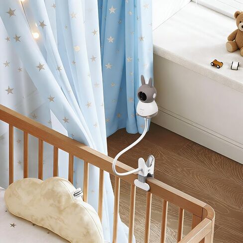 دعامة تثبيت مرنة لكاميرا الأطفال لشاشة GHB/HelloBaby، حامل ملحقات هاتف الأطفال لشاشة الفيديو Momcozy/Boifun/Babystar/ieGeek/Blemil/Jeeber/Philips، مناسبة لمعظم الكاميرات مقاس 1/4 بوصة in Kuwait