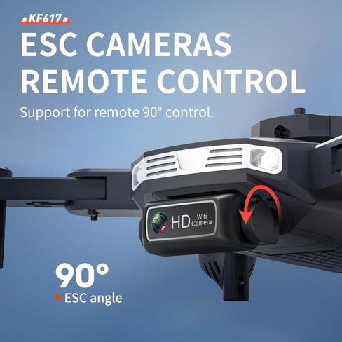 RC Drone with Camera for Adults, Foldable 2K FPV Quadcopter | Switchable Front & Lower Camera, Infrared Obstacle Avoidance, Optical Flow Stable Hover, 2.4G WiFi Live Video Drone in Saudi Arabia
