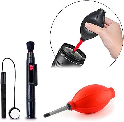 Premium 58mm Accessory Kit for Canon EOS Rebel T6i T6S T5i T5 T4i T3i T3 T2i SL1 EOS 70D 60D 5D 750D 700D 650D 600D 550D 1200D 1100D 100D EOS M3 M2 T1i XTi XT SL1 XSi 7D Mark II DSLR Cameras in Kuwait