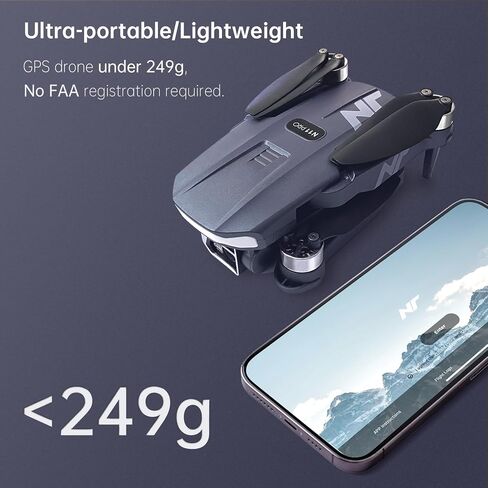 4K UHD GPS Drone with Camera for Adults N11 Pro, 90 Min 3 Battery Long Flight Time, Auto Return, Follow Me, Long Control Range, Brushless Motor, 5G FPV RC Quadcopter for Beginners in Saudi Arabia