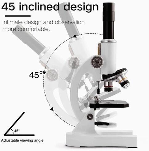USB Microscope, Digital Microscope 64x-2400x Magnification Composite with Slide and Fill Light in Saudi Arabia