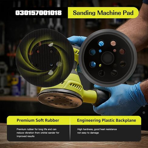 2 Pack 5" 8 Hole Hook & Loop Replacement Sander Pads Compatible with Craftsman 315.112180 5" Random Orbit Sander in Kuwait