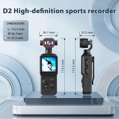 4K Vlogging Camera ,Portable Pocket Camera for YouTube TikTok with WiFi | Handheld Camera with 270° Rotating Lens,Inteligent Iollowing,1.54''Screen & 1200mAh,Daily Recording,Vlog,Travel in Saudi Arabia
