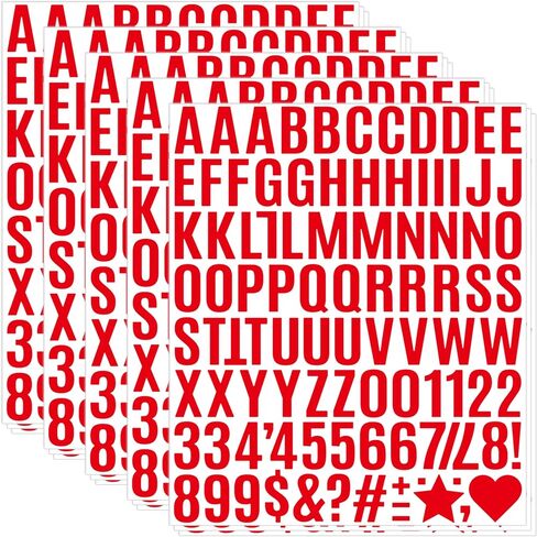 750Pcs Letter Stickers 2 Inch,15 Sheets Large Alphabet Stickers(Multicolor) | Self-Adhesive, Vinyl Waterproof, Letters for Bulletin Board,Poster Board,Mailbox,Door,Truck,DIY Crafts,Classroom,Home Decor in Saudi Arabia