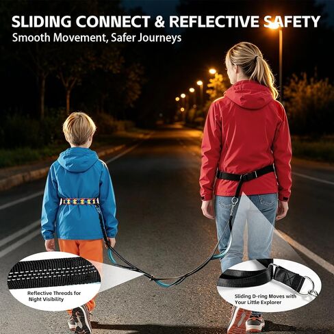 Autism Harness Toddler Leash with Waist Belt for Kids Age 3-12 | Anti-Lost Adjustabe Children Leash Vest for Special Needs with Strong Grab Handle for Public Parks and Outdoor Walking in Saudi Arabia