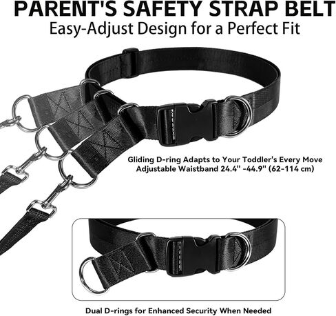 Autism Harness Toddler Leash with Waist Belt for Kids Age 3-12 | Anti-Lost Adjustabe Children Leash Vest for Special Needs with Strong Grab Handle for Public Parks and Outdoor Walking in Saudi Arabia