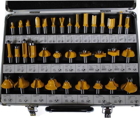 New 35 Piece Carbide Router BIT Tools Set W/CASE (1/2" Shanks) in Saudi Arabia