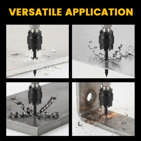 13 Pcs Spot Weld Cutter Sets Double Sided, 3/8" and 5/16" HSS Spot Weld Cutter Remover Drill Bits in Saudi Arabia