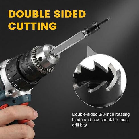 13 Pcs Spot Weld Cutter Sets Double Sided, 3/8" and 5/16" HSS Spot Weld Cutter Remover Drill Bits in Saudi Arabia