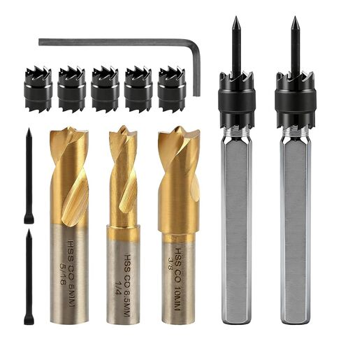 13 Pcs Spot Weld Cutter Sets Double Sided, 3/8" and 5/16" HSS Spot Weld Cutter Remover Drill Bits in Saudi Arabia
