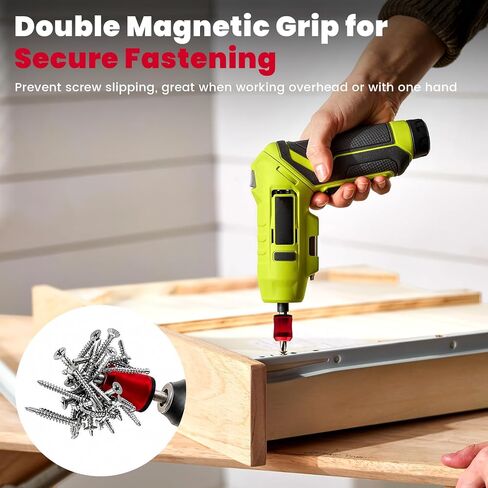 3 PCS Screwdriver Head Magnetic Ring Set, 1/4" Universal Magnetic Screw Holder with PH2 S2 Bit, Drill Bit Magnetizer, Screw Magnetizer for Drill & Hex Screwdriver in Saudi Arabia