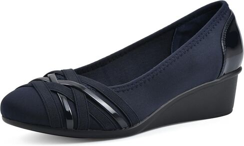 Cliffs by White Mountain Women's Bowie Cushioned Ballet Wedge Heel in Saudi Arabia