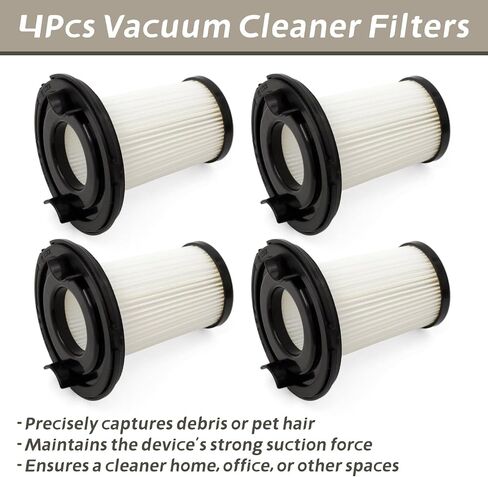4-Pack Vacuum Filter Compatible with WHALL EV-691 Cordless Vacuum Cleaner for HEPA Washable Reusable, Dry Cleaner Filtration Part for Home in Saudi Arabia