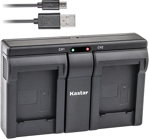 شاحن USB مزدوج من Kastar لهاتف Samsung SLB-11A SLB11A 11A وSamsung WB600 WB650 WB700 WB1000 WB2000 CL65 CL80 EX1 HZ25W HZ30W HZ35W HZ50W ST1000 ST5000 ST5500 TL240 TL320 TL350 TL500 الكاميرات in Kuwait