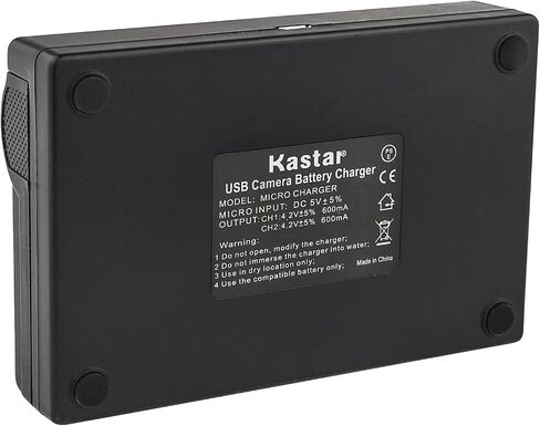 شاحن USB مزدوج من Kastar لهاتف Samsung SLB-11A SLB11A 11A وSamsung WB600 WB650 WB700 WB1000 WB2000 CL65 CL80 EX1 HZ25W HZ30W HZ35W HZ50W ST1000 ST5000 ST5500 TL240 TL320 TL350 TL500 الكاميرات in Kuwait