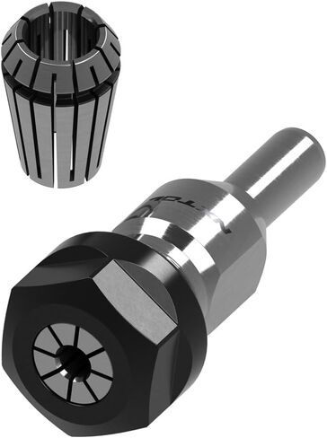 NXT-10015 Router Bit Spindle Adapter for Rockwell Shapers | Includes 1/4" and 1/2" ER20 collets| No slip, Improved Life, Easy cutter extraction | Made in U.S.A in Saudi Arabia