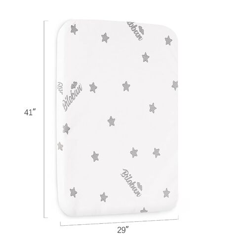وسادة سرير بيلوبان مقاس 29 × 41، تناسب 4moms Breeze Plus المحمولة و4moms Breeze GO للسفر المحمول، رغوة أطفال ناعمة مقاومة للماء ومسامية مع غطاء بسحّاب قابل للإزالة in Kuwait