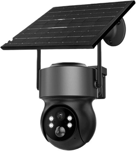 Dual Lens Solar WiFi Outdoor Security Camera | 8MP Low Power Camera Dual-Light Night Vision Two-Way Audio(4K White Camera) in Kuwait