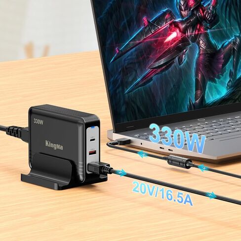King Ma 330W Replacement DC Power Cable, XT60 to DC 11×4.5mm Connector, Compatible with Legion Laptops in Saudi Arabia