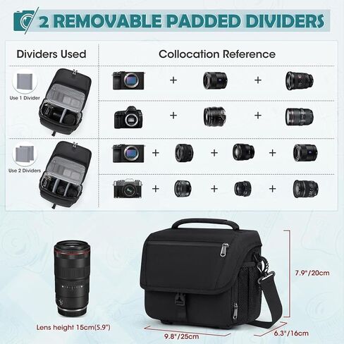 Water Proof DSLR SLR Mirrorless Camera Sling Bag with Rain Cover in Saudi Arabia
