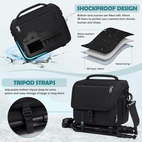 Water Proof DSLR SLR Mirrorless Camera Sling Bag with Rain Cover in Saudi Arabia
