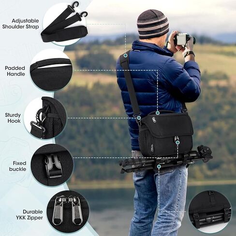 Water Proof DSLR SLR Mirrorless Camera Sling Bag with Rain Cover in Saudi Arabia