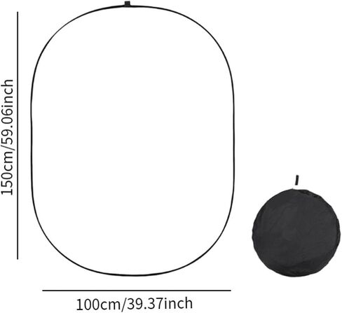 Light Diffuser Foldable Background Cloth Panel Photography Modifier Metal Cloth Construction Easy Setup Suitable for TV Production Video Studio, 100x150cm in Saudi Arabia