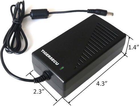 Security Camera Power Adapter with 9-Way Power Splitter, 12V 5A 100V-240V 2.1x5.5mm Power Supply, Compatible with Lorex, Samsung, Q-See, Night Owl, Swann, Annke IP and BNC Cameras | 2.1x5.5mm plug, 100V-240V input, multi-device wiring, for Lorex, Samsung, in Saudi Arabia