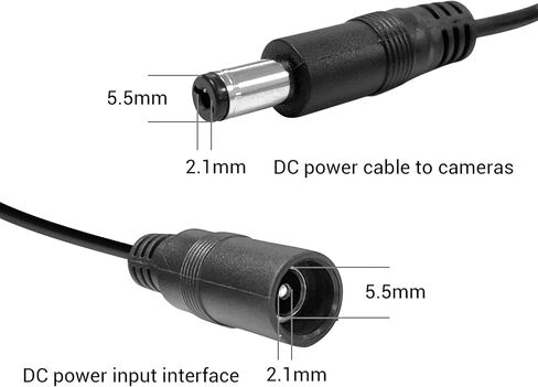 Security Camera Power Adapter with 9-Way Power Splitter, 12V 5A 100V-240V 2.1x5.5mm Power Supply, Compatible with Lorex, Samsung, Q-See, Night Owl, Swann, Annke IP and BNC Cameras | 2.1x5.5mm plug, 100V-240V input, multi-device wiring, for Lorex, Samsung, in Saudi Arabia