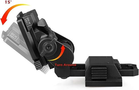 YSS L4 G24 NVG Mount Metal Night Vision Helemet Mount for PVS15/PVS18 Night Vision Goggles Dovetail Mount No Shaking Black in Saudi Arabia