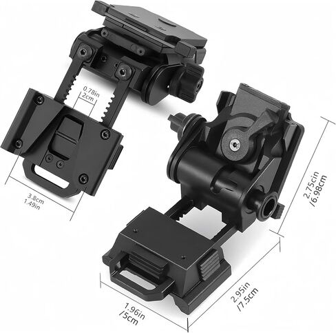 YSS L4 G24 NVG Mount Metal Night Vision Helemet Mount for PVS15/PVS18 Night Vision Goggles Dovetail Mount No Shaking Black in Saudi Arabia