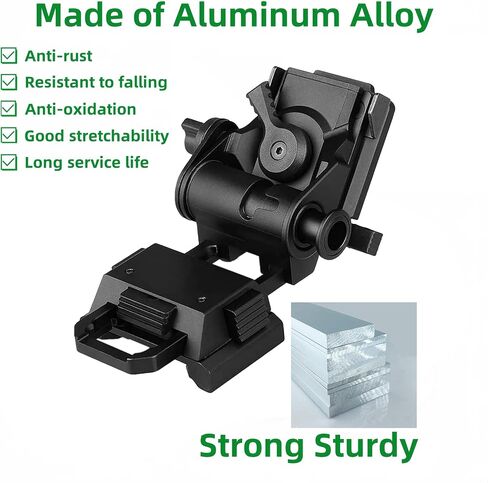 YSS L4 G24 NVG Mount Metal Night Vision Helemet Mount for PVS15/PVS18 Night Vision Goggles Dovetail Mount No Shaking Black in Saudi Arabia