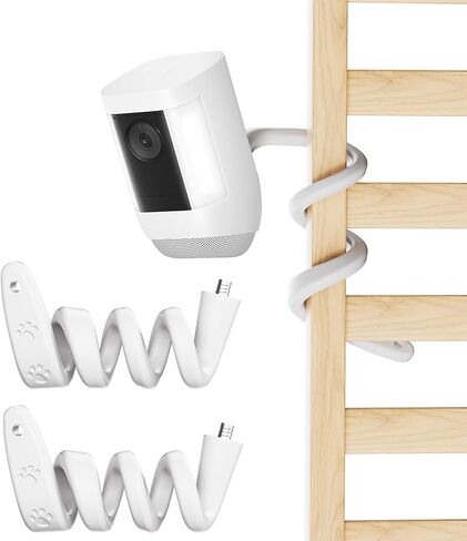 2 Pack Flexible Twist Mount Compatible with Ring Stick Up Cam Battery (3rd Gen), Plug-in, Pro, Outdoor Cam Plus & Spotlight Cam Battery/Plus/Pro, No Drill Gooseneck Camera Mount with 1/4"-20 Thread in Kuwait