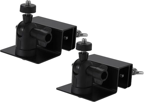 Gutter Mount for Outdoor Security Camera, Solar Panel Adjustable 1/4" Screw Compatible with Arlo, Blink, Wyze, Eufy etc,. Weatherproof Corrosion-Resistant Design No-Drill Universal (Black 2pack) in Kuwait