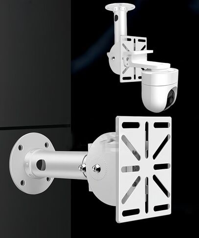 Security Camera Pole Mount with Universal Adapter - Ceiling/Wall Bracket for CCTV, Dome, PTZ Cameras (Aluminum Construction)(11.8 inches Wall Mount with Plate) in Saudi Arabia
