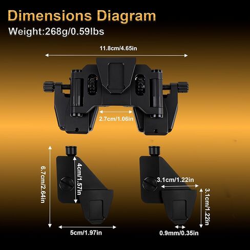 Night Vision Goggles Binocular Bridge Mount + Dovetail Shoe for Dual PVS14 | Metal Helmet NVG Mount,Monocular NVGs Parts,PVS-14 Adapter Compatible with PVS 14 Night-Vision Only in Saudi Arabia