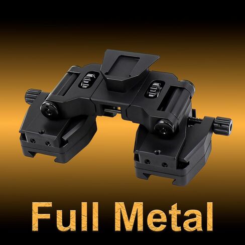 Night Vision Goggles Binocular Bridge Mount + Dovetail Shoe for Dual PVS14 | Metal Helmet NVG Mount,Monocular NVGs Parts,PVS-14 Adapter Compatible with PVS 14 Night-Vision Only in Saudi Arabia