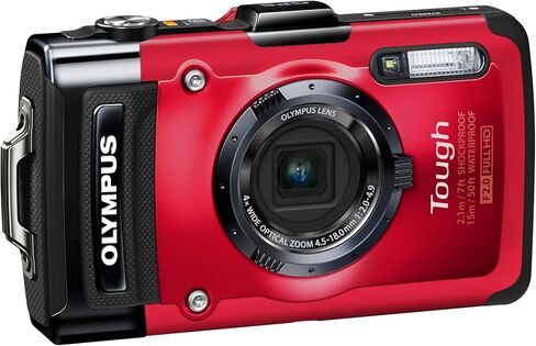 OM SYSTEM Olympus Stylus TG-2 iHS Digital Camera with 4X Optical Zoom and 3-Inch LCD (Red) (Old Model) in Kuwait
